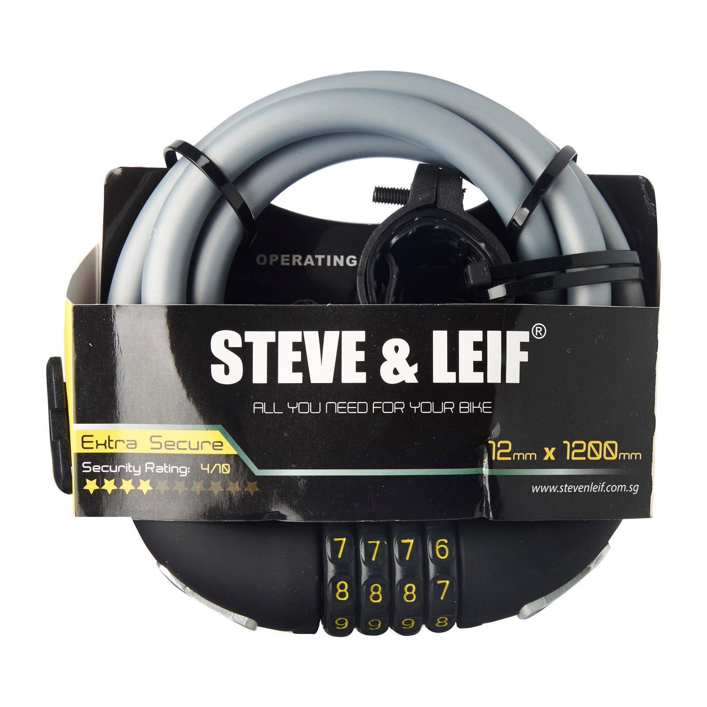 SNL - BICYCLE COMBINATION LOCK WITH BRACKET