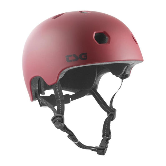TSG - META HELMET SOLID COLOR SATIN OXBLOOD