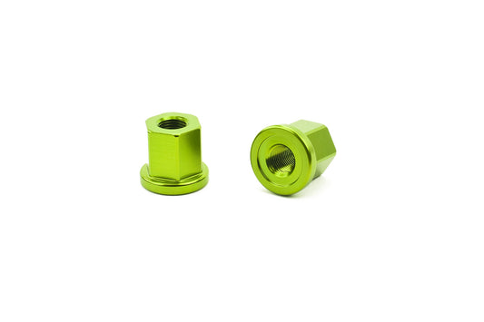 MISSION - AXLE NUTS ALU 14MM GREEN