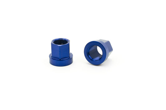 MISSION - AXLE NUTS ALU 14MM BLUE